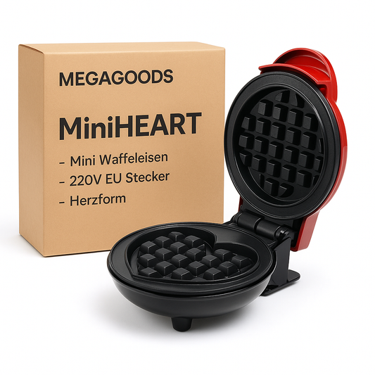 Mini Waffeleisen 220V EU Stecker Herzform Bubble Egg Cake DE.