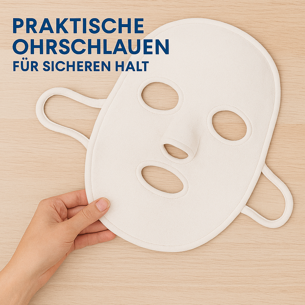 Heiß Kalt Gesichtstuch Maske wiederverwendbar weich sanft Pflege DE.