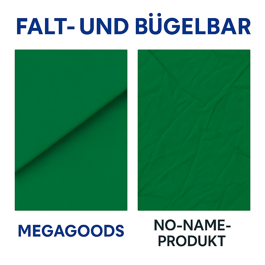 Hintergrundstoff Grün aus Baumwolle für Fotostudio Livestream DE.