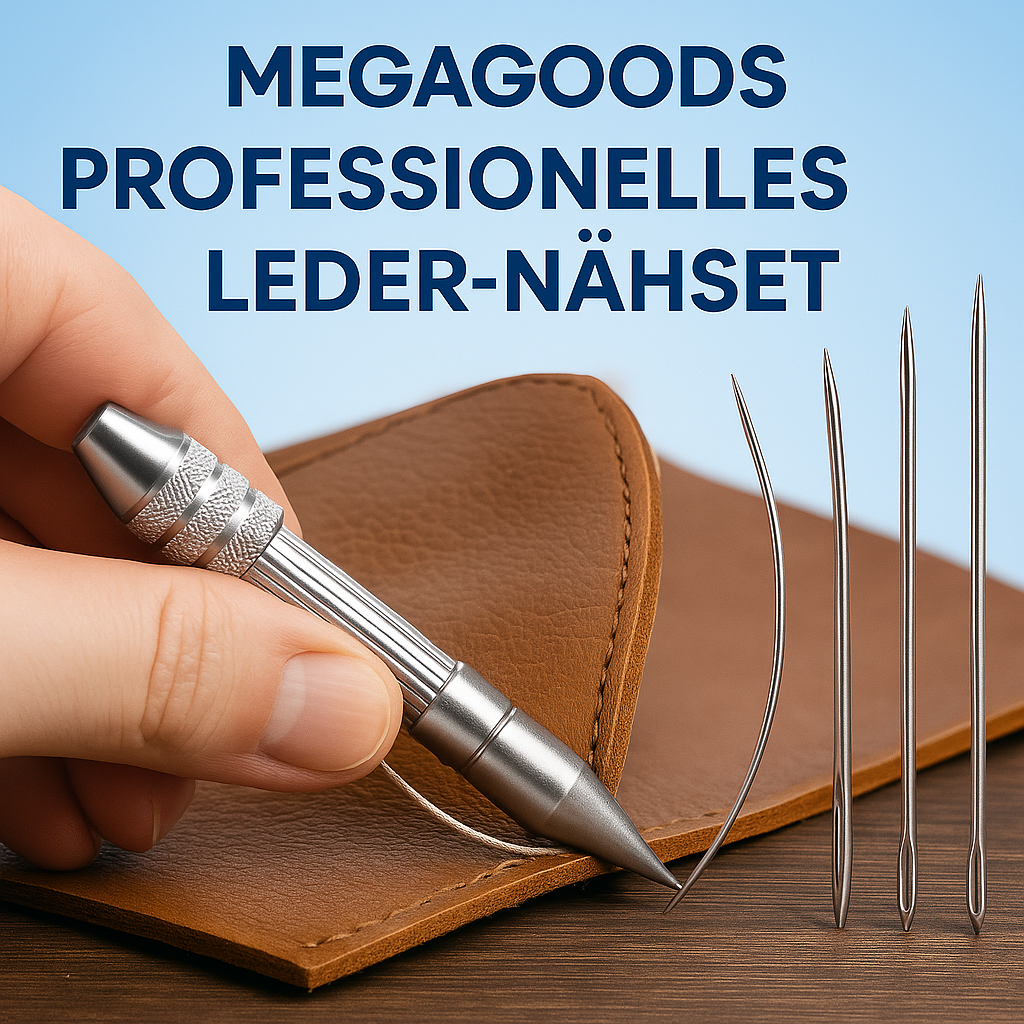 Leder-Nähnadel Set mit Ahle für Zelt Plane Canvas Reparatur DE.