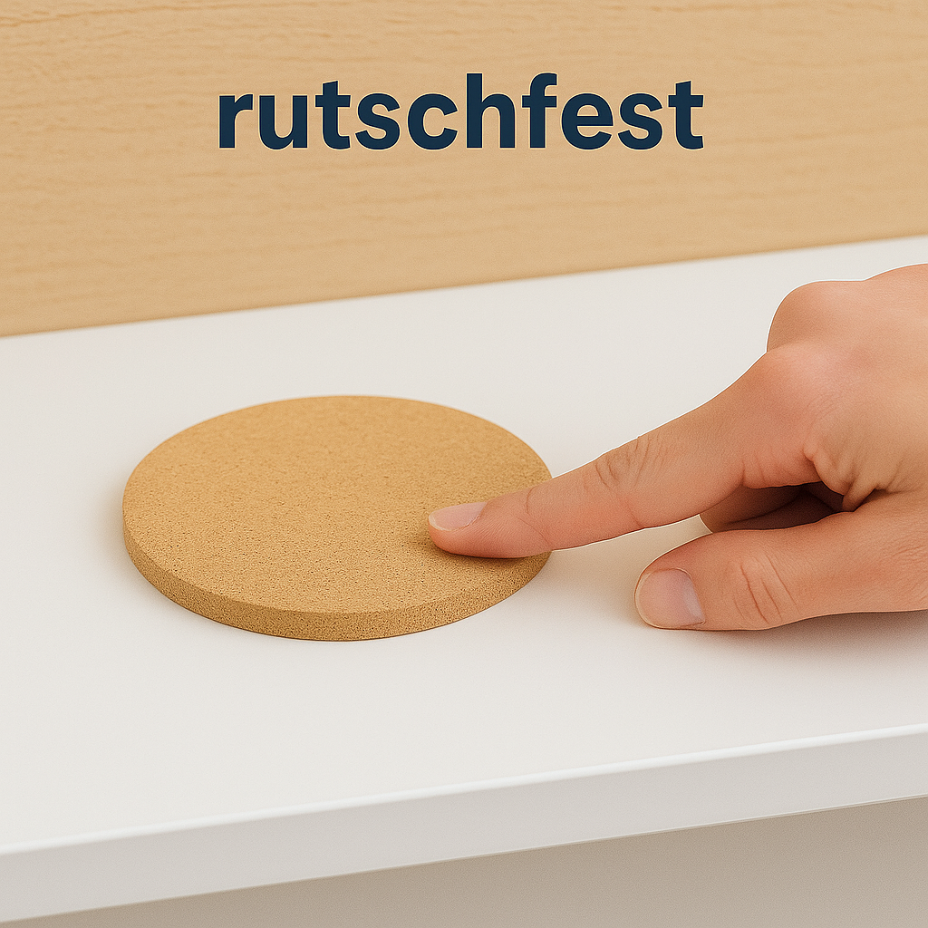 20er Set Kork Untersetzer rund rutschfest für Gläser Tassen DE.