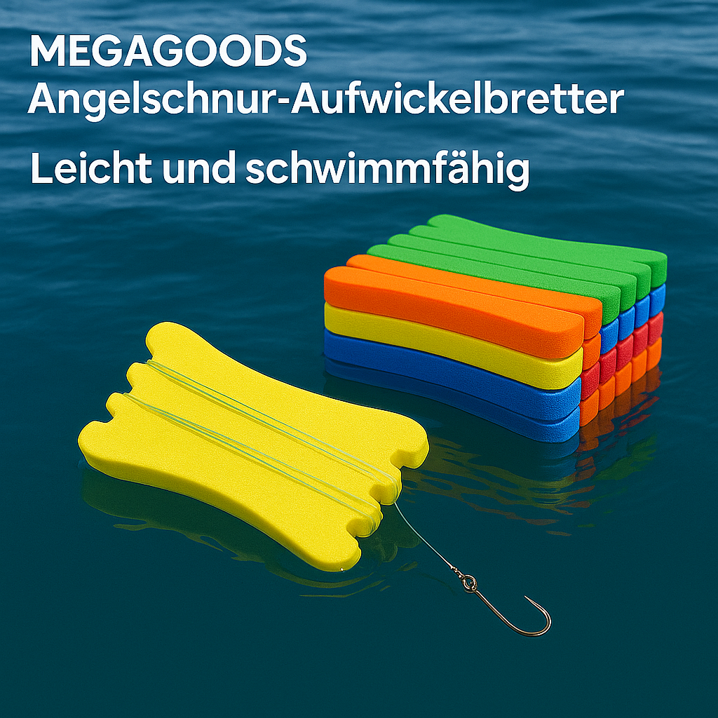 10er Set Angelschnur Wickelbrett Rig Halter Zubehören bunt DE.
