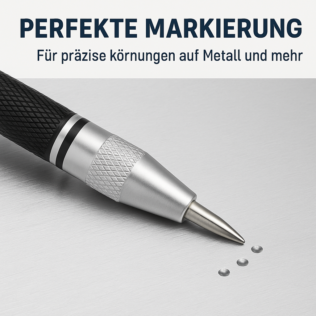Automatischer Körner Metall Holz Stahl Federdruck Handwerkzeug DE.