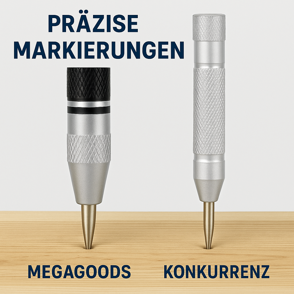 Automatischer Körner Metall Holz Stahl Federdruck Handwerkzeug DE.