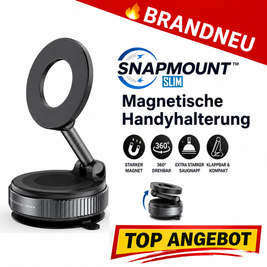 Snapmount™ Slim Magnetische Handyhalterung Auto 360° Saugnapf Klappbar Stark