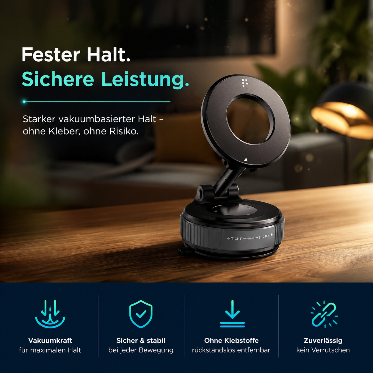Snapmount™ Slim Magnetische Handyhalterung Auto 360° Saugnapf Klappbar Stark