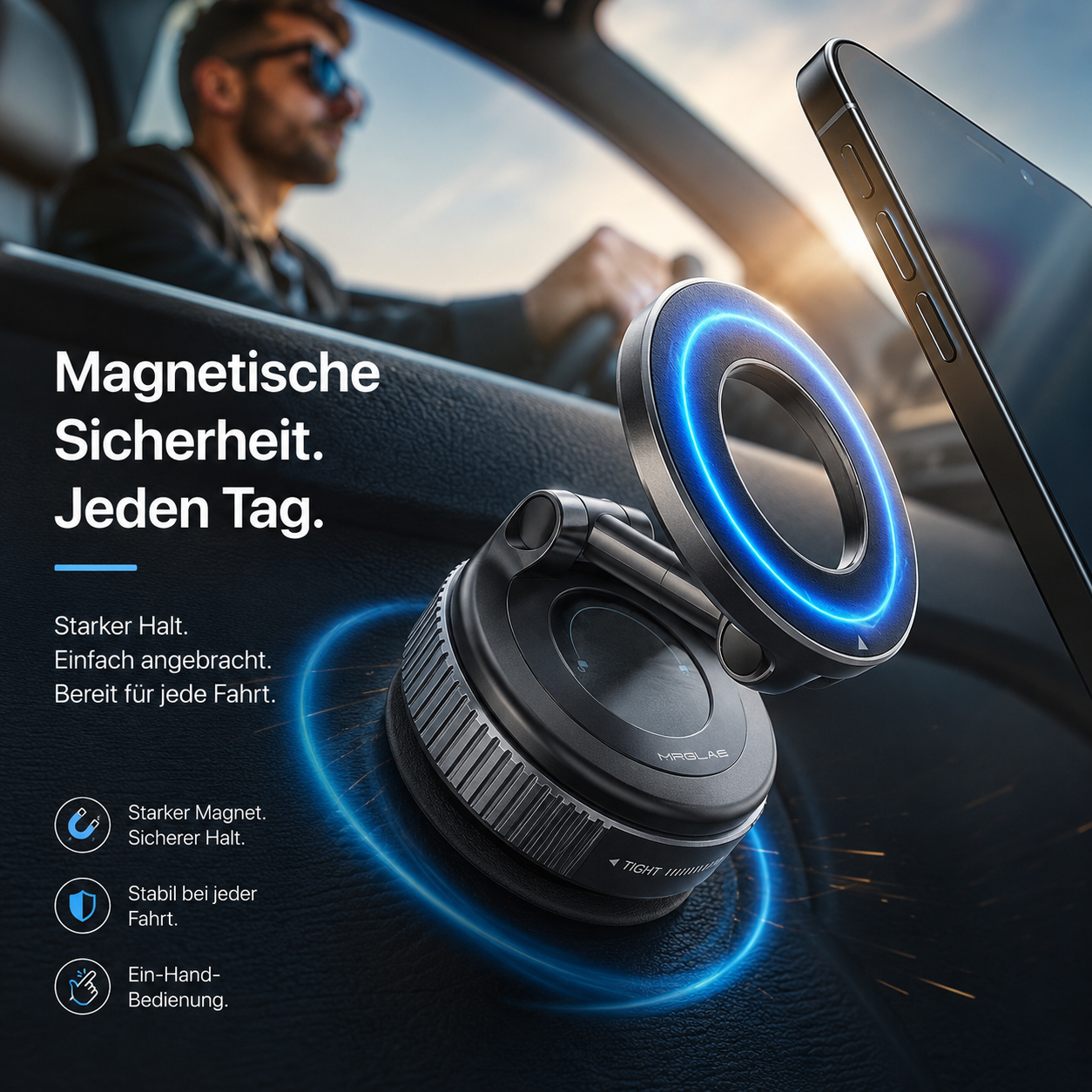 Snapmount™ Slim Magnetische Handyhalterung Auto 360° Saugnapf Klappbar Stark