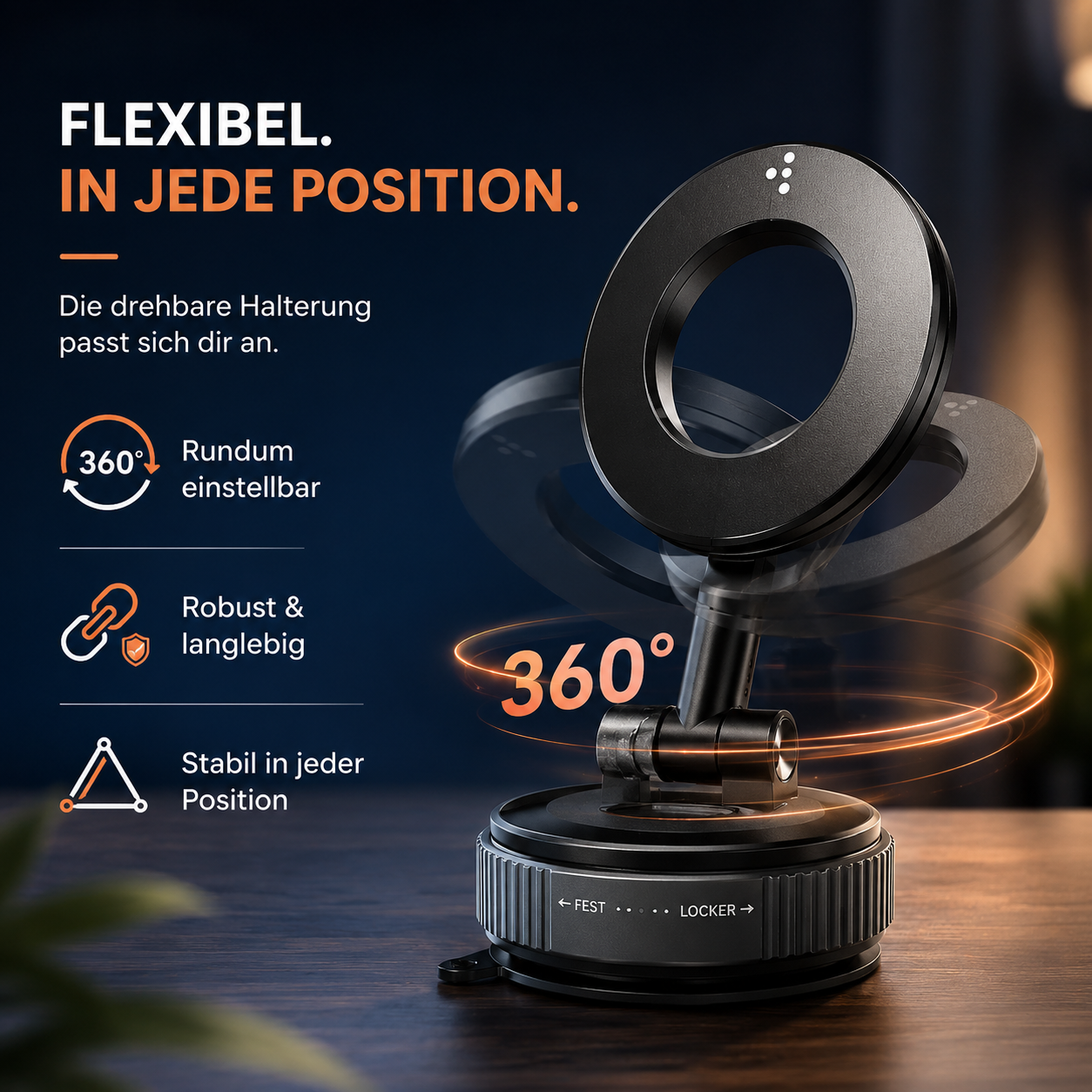 Snapmount™ Slim Magnetische Handyhalterung Auto 360° Saugnapf Klappbar Stark