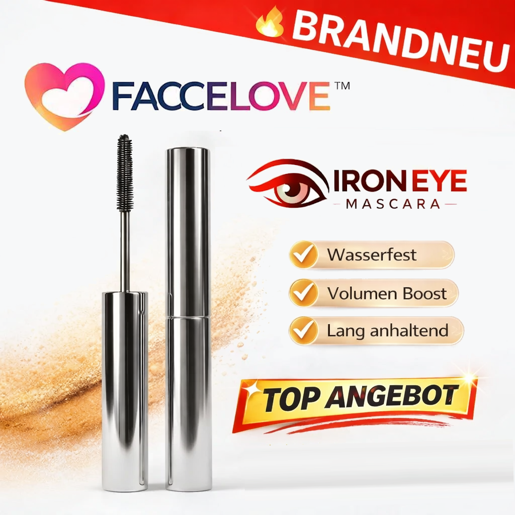 Faccelove™ IronEye Mascara Wimperntusche wasserfest langanhaltend Volumen Effekt