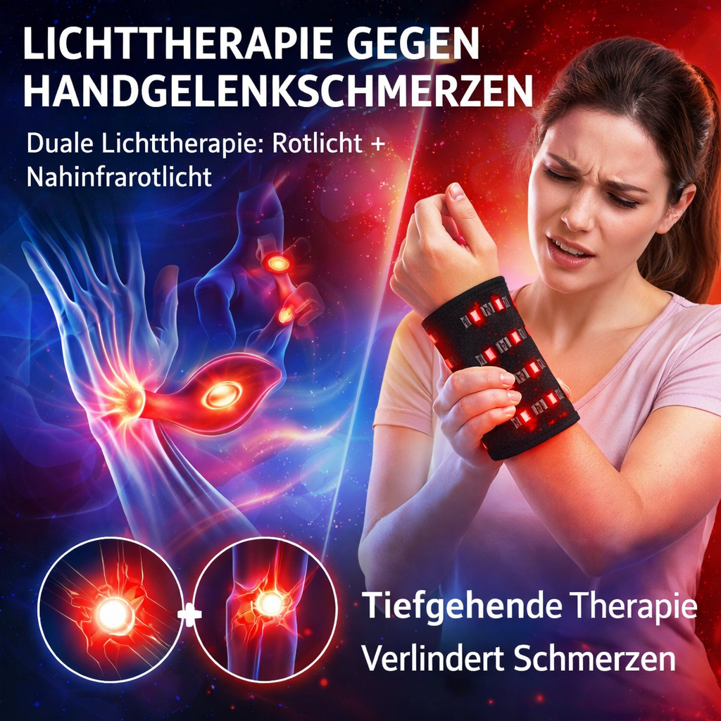 NerooFlow™ Karpaltunnel Bandage Handgelenk Rotlicht Therapiearmband Infrarot