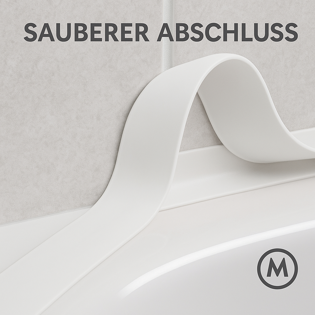 Wasserdichtes PVC Dichtungsband selbstklebend für Bad Küche DE.