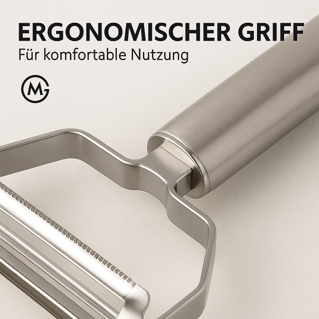 Doppelseitiger Edelstahl-Gemüseschäler, multifunktional DE.