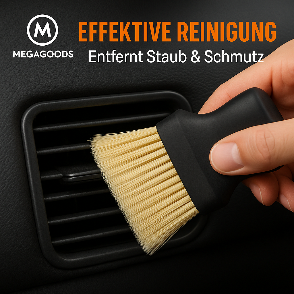 Staubpinsel Auto Lüftung Reinigung weich flexibel große Bürste DE.