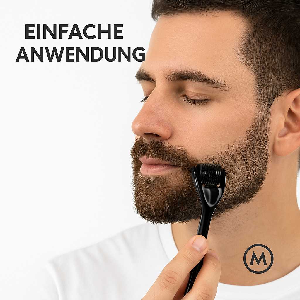 Dermaroller 540 Nadeln für Bartwachstum und Hautpflege Microneedling DE.