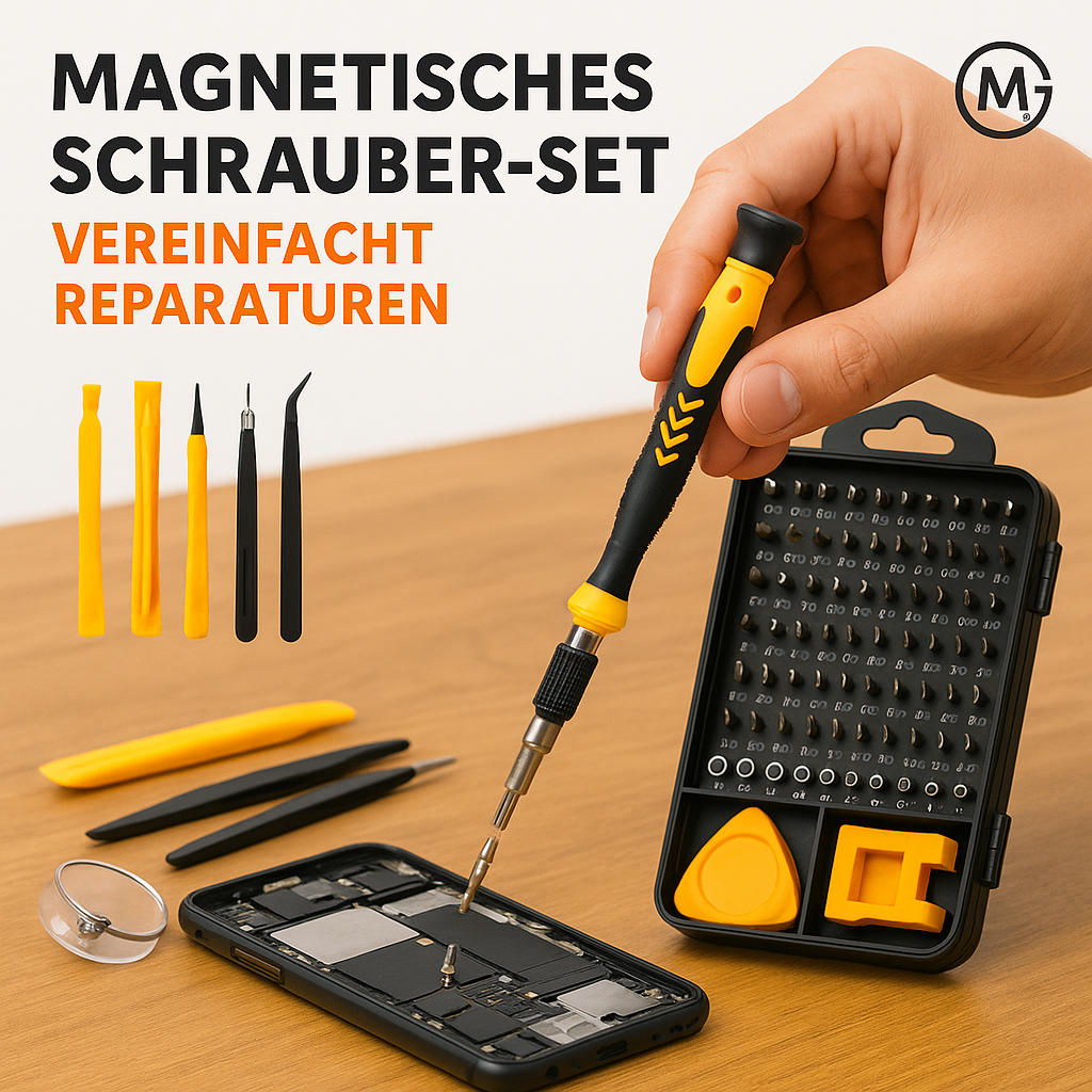 Schraubendreher-Set magnetisch Torx Kreuz 117-tlg für Elektronik DE.