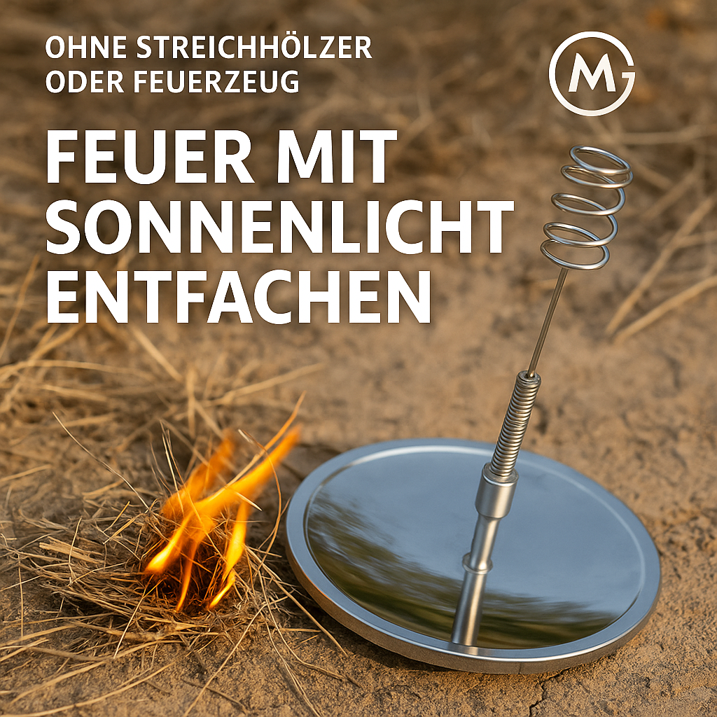 Solar Feuerstarter Outdoor Feueranzünder wasserdicht windfest DE.