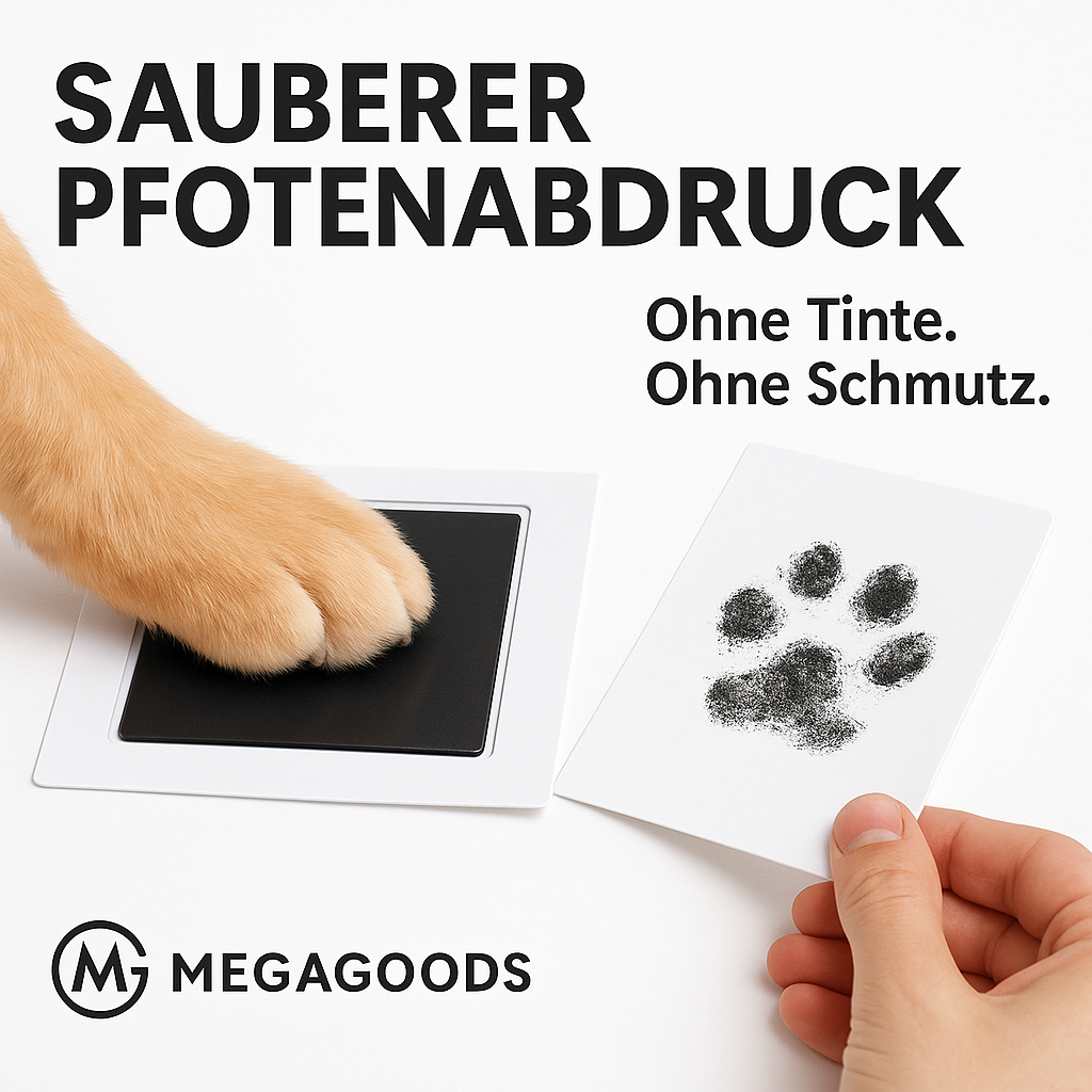 Pfotenabdruck Set sauber ohne Tinte für Hunde Katzen Erinnerung DE.