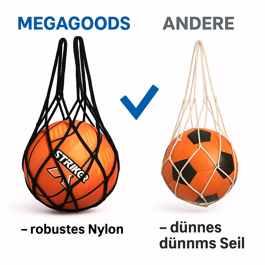 Balltasche Ballnetz Tragenetz für Fußball Basketball Volleyball DE.