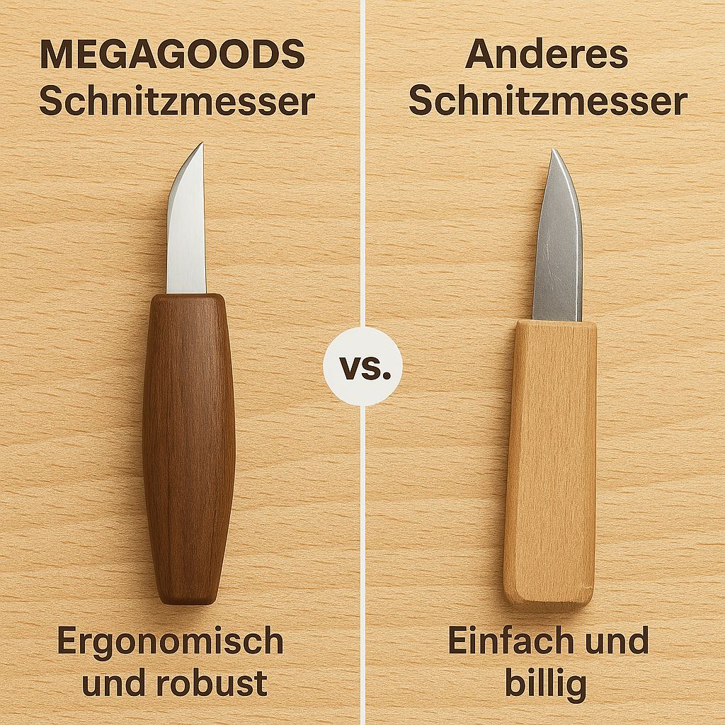 Holzschnitzwerkzeug Set 12-tlg mit Stechbeitel und Schnitzmesser DE.