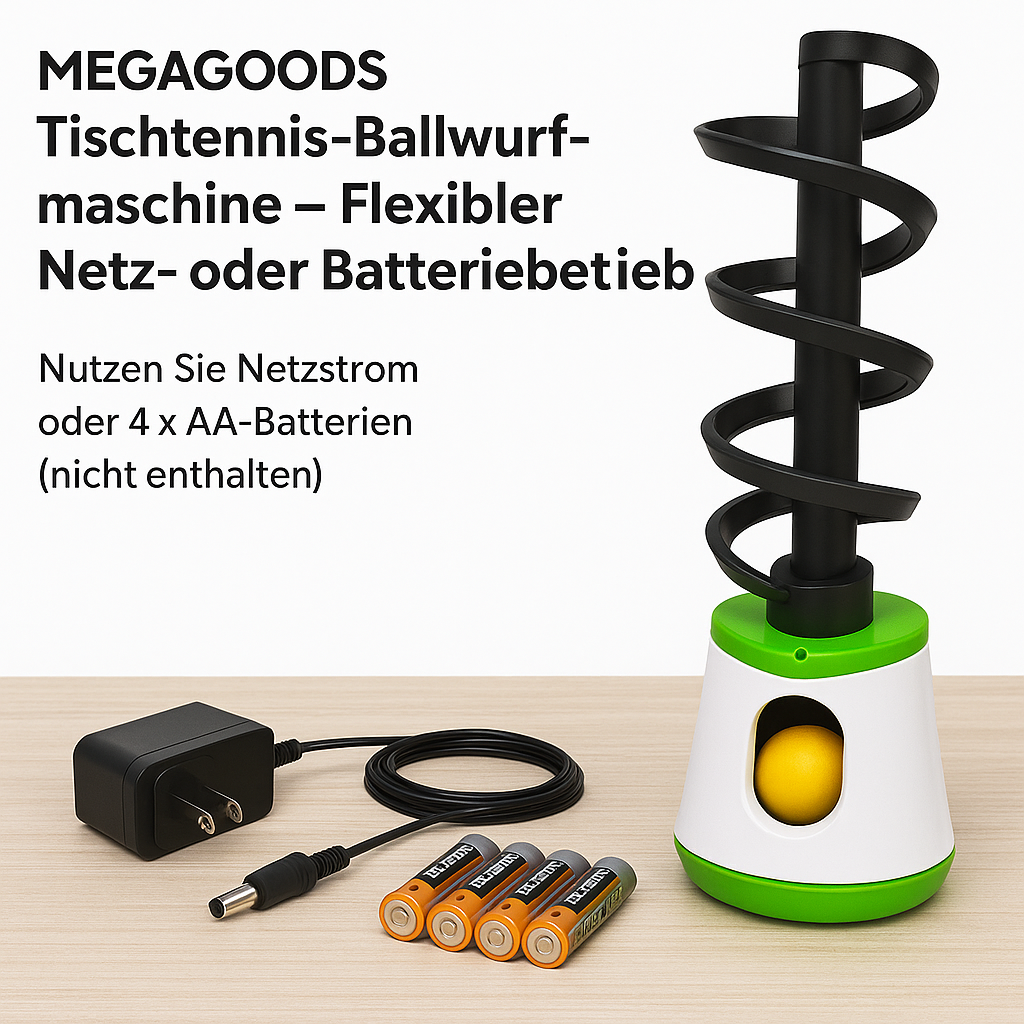 Tischtennis Trainer Ballmaschine Automatischer Launcher tragbar DE.