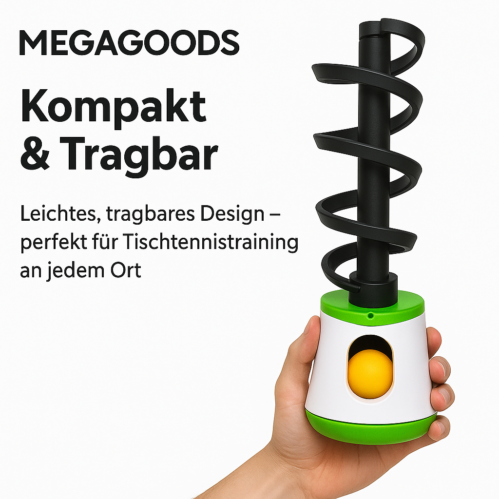 Tischtennis Trainer Ballmaschine Automatischer Launcher tragbar DE.