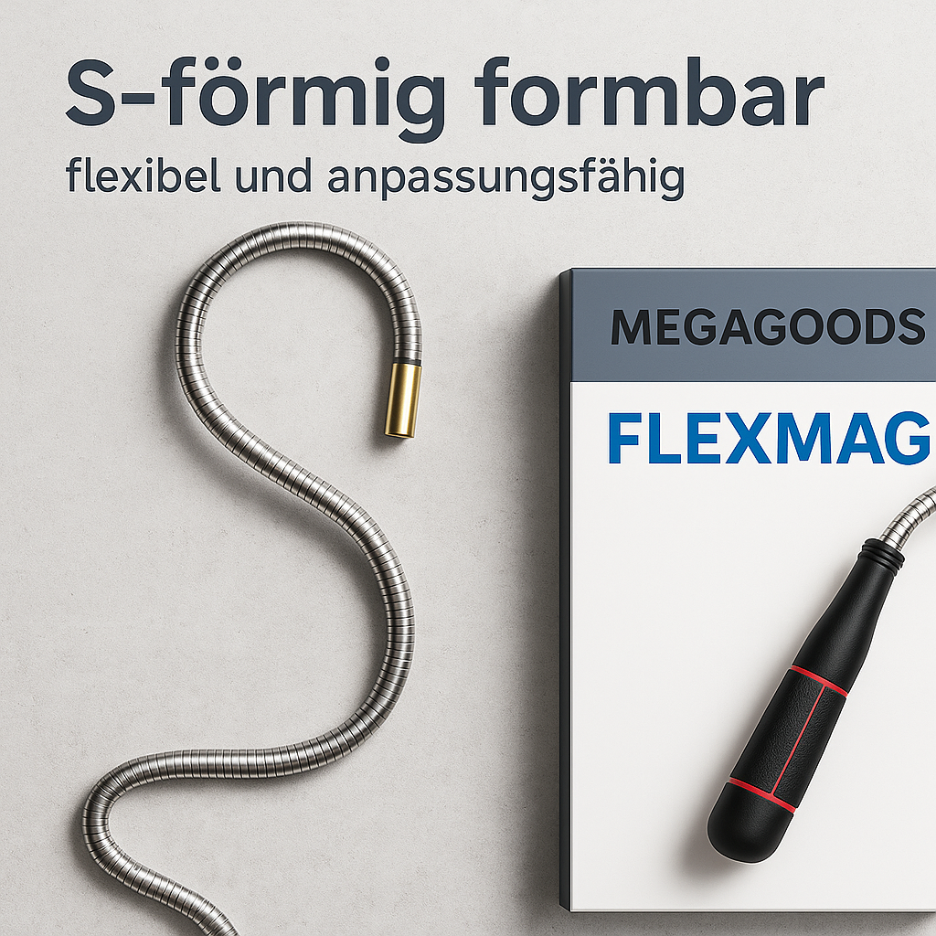 Flexibler Magnetheber biegsam mit Magnet Greifer Schwanenhals 60cm DE.