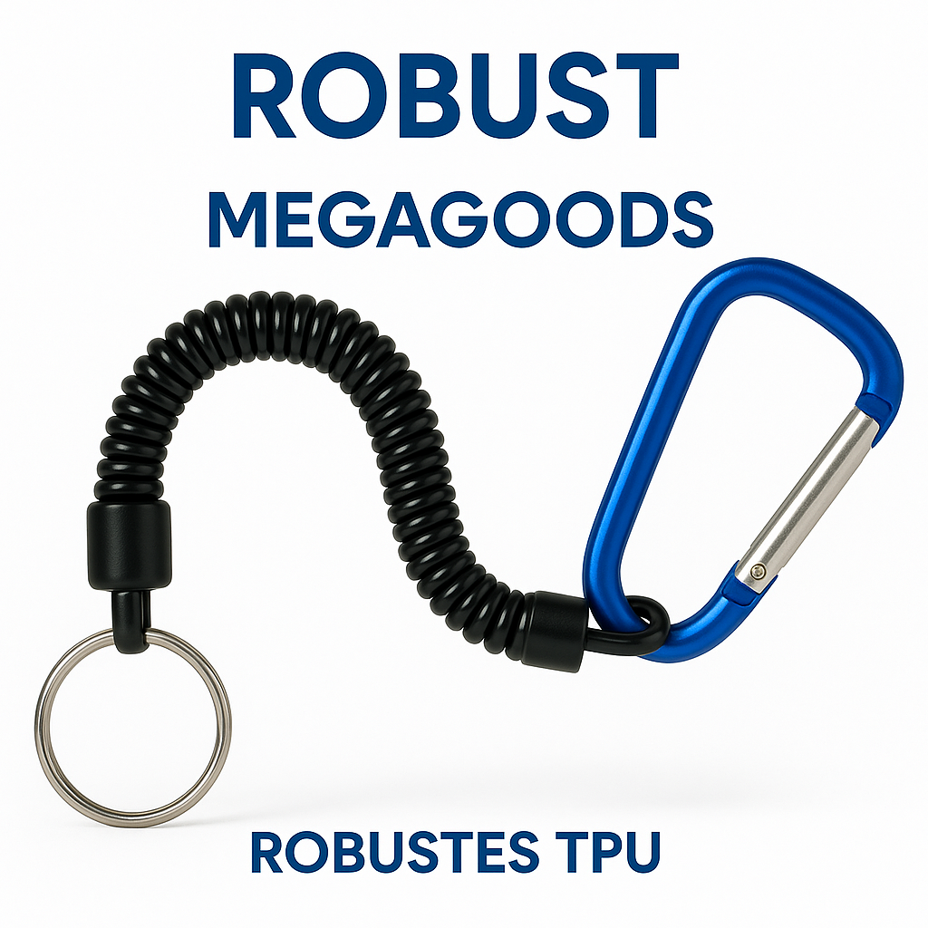 Outdoor Sicherheits-Lanyard elastisch für Schlüssel Handy Camping DE.