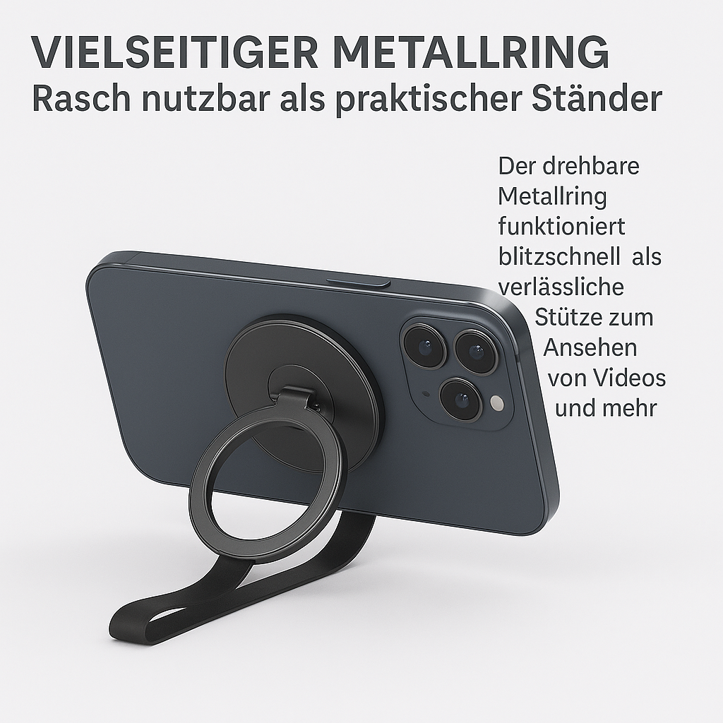 Magnet Handyhalter Fingergriff Ring für iPhone 14 15 16 Samsung DE.