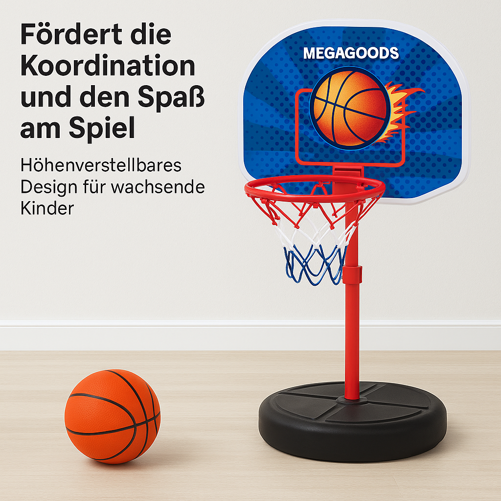 Basketballkorb höhenverstellbar 63–150cm für Kinder Indoor Outdoor DE.
