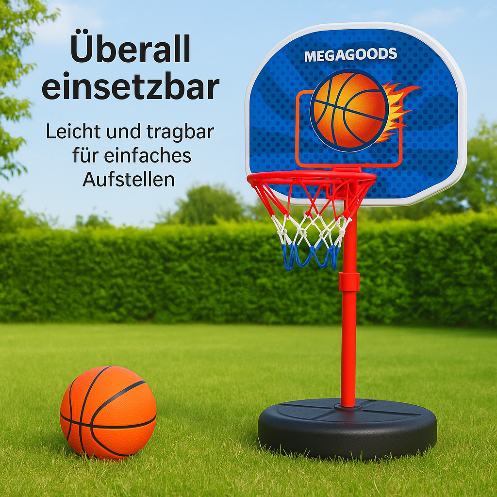 Basketballkorb höhenverstellbar 63–150cm für Kinder Indoor Outdoor DE.