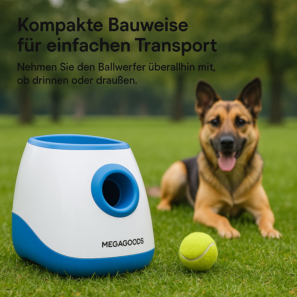 Automatischer Hundeballwerfer mit USB Tenniswurf Spielzeug DE.