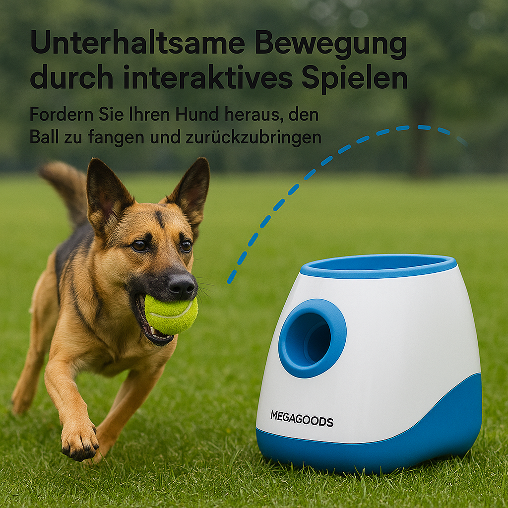 Automatischer Hundeballwerfer mit USB Tenniswurf Spielzeug DE.