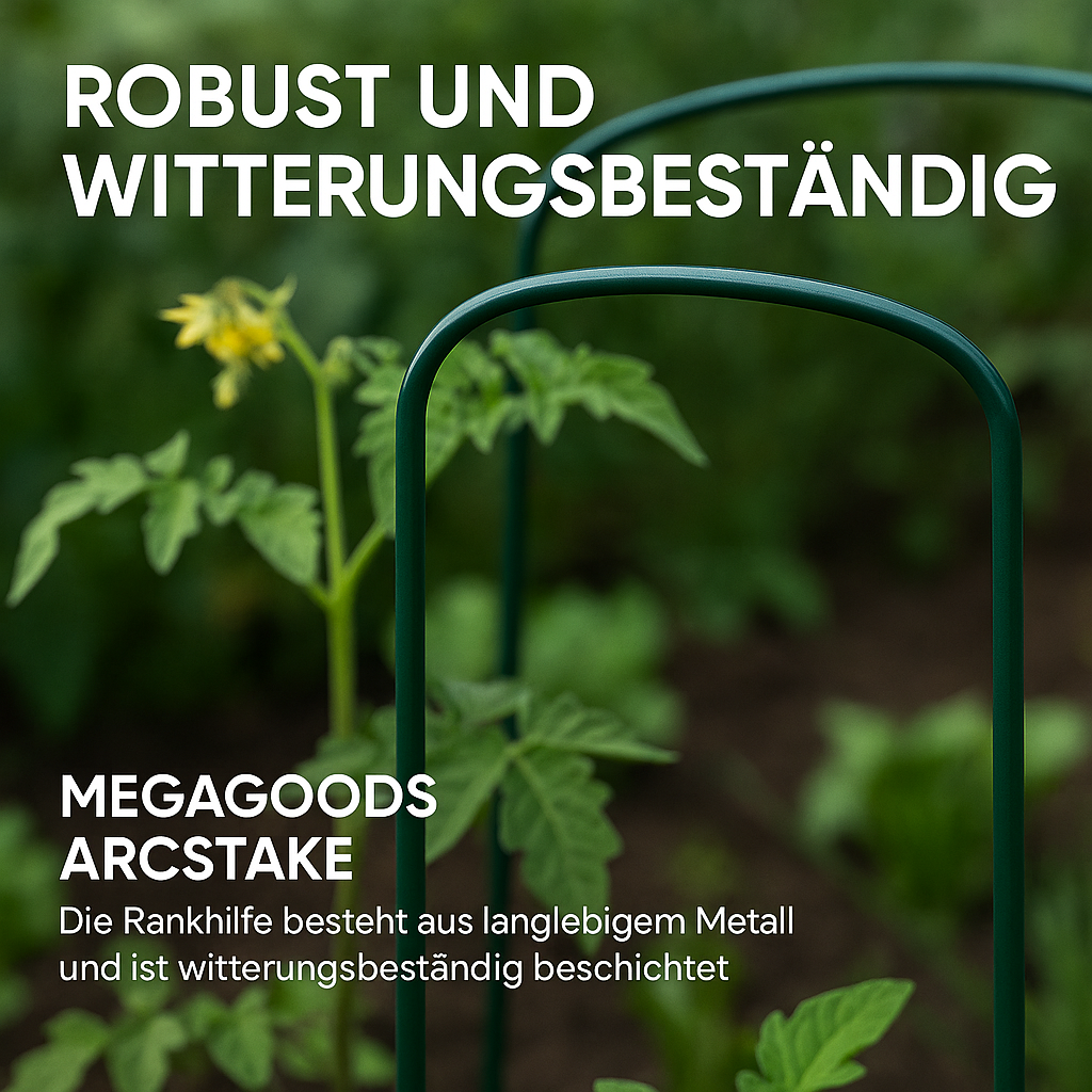 Pflanzenstütze Metall Halbkreis 6er Set Rankhilfe Beetbegrenzung DE.