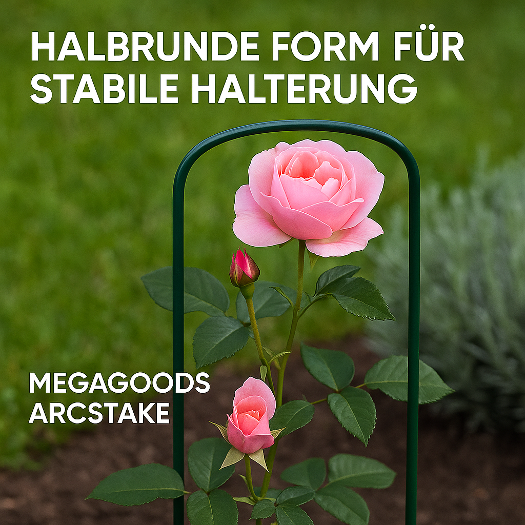 Pflanzenstütze Metall Halbkreis 6er Set Rankhilfe Beetbegrenzung DE.