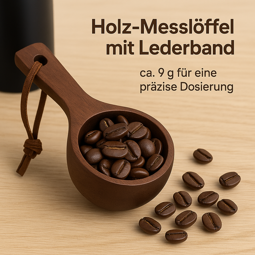 Barista Set Holz Dosing Cup mit Sprühflasche für Kaffeezubereitung DE.