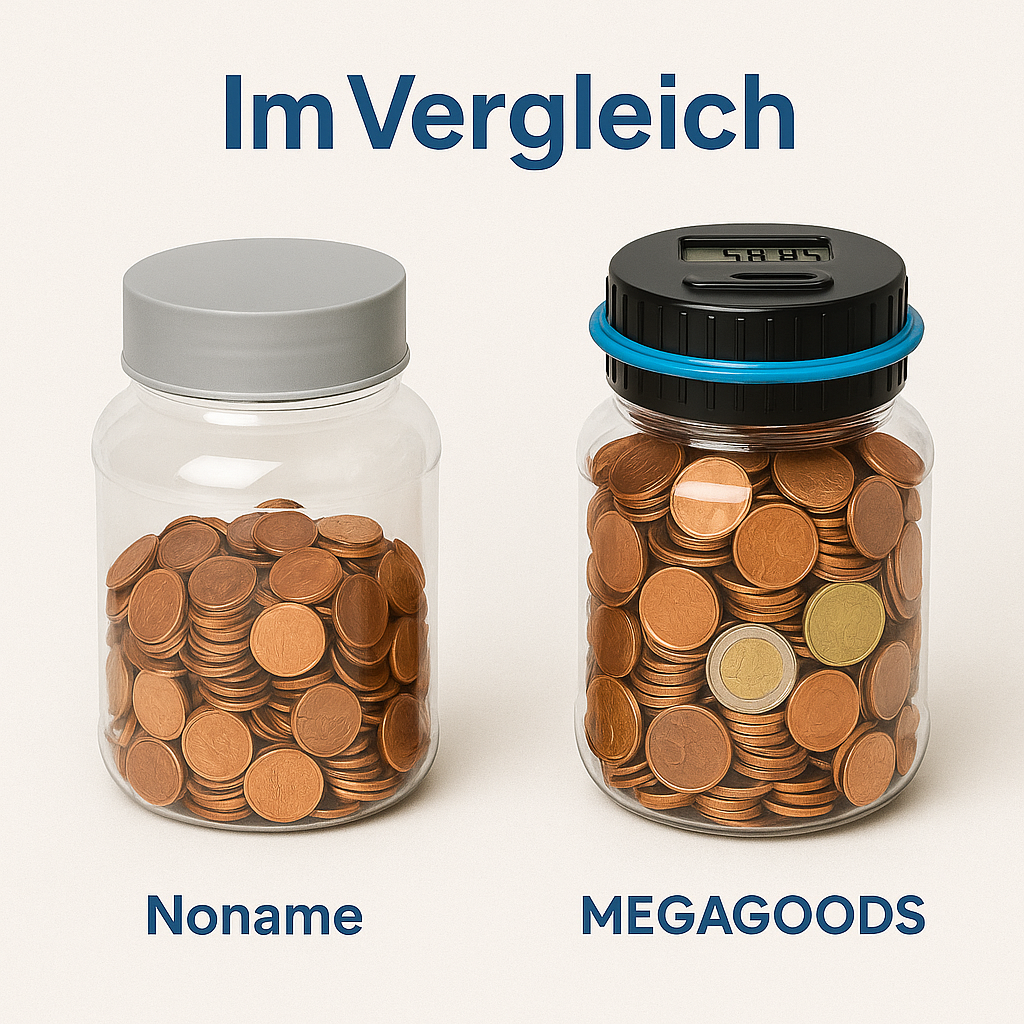 Elektronisches Sparschwein mit Zähler LCD Münzbox für USD & Euro DE.