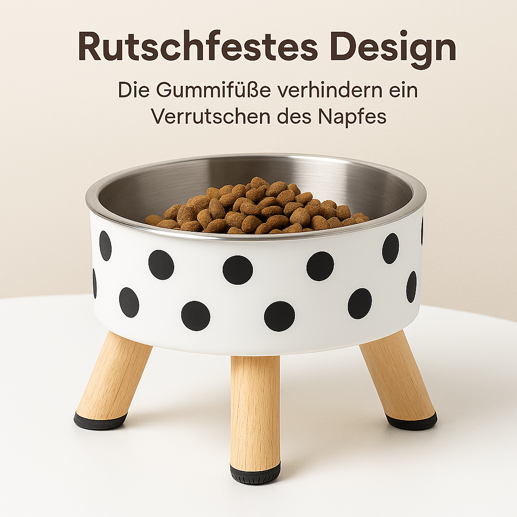 Hundenapf rutschfest erhöht groß für Katzen und Hunde Kunststoff DE.
