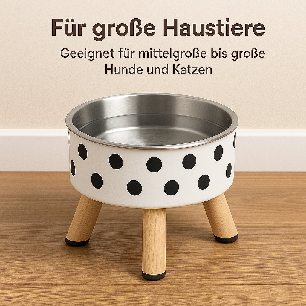 Hundenapf rutschfest erhöht groß für Katzen und Hunde Kunststoff DE.