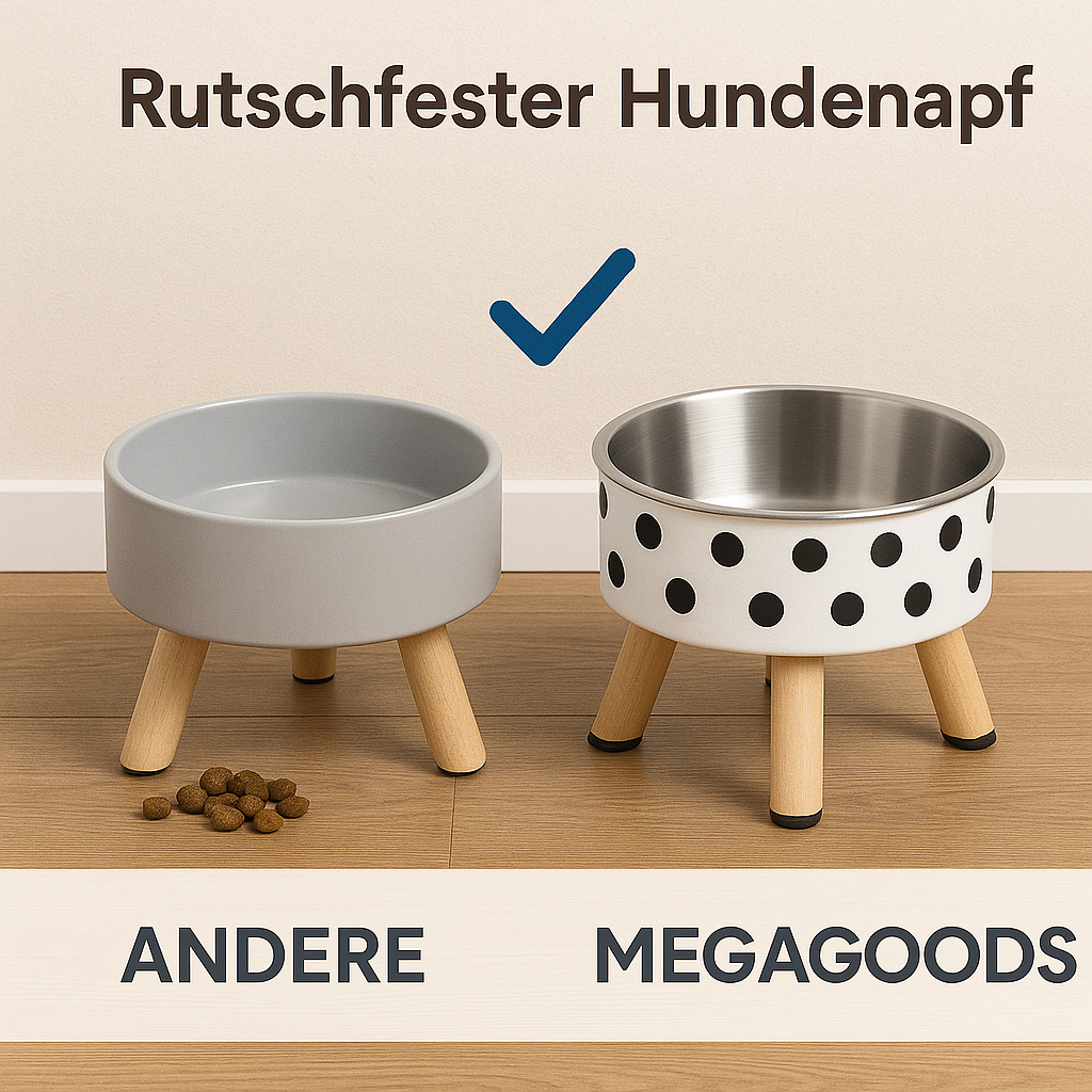 Hundenapf rutschfest erhöht groß für Katzen und Hunde Kunststoff DE.