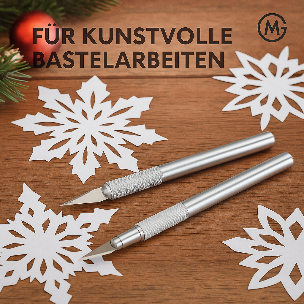 Graviermesser Set rutschfest Metall inkl 40 Klingen #11 DE.
