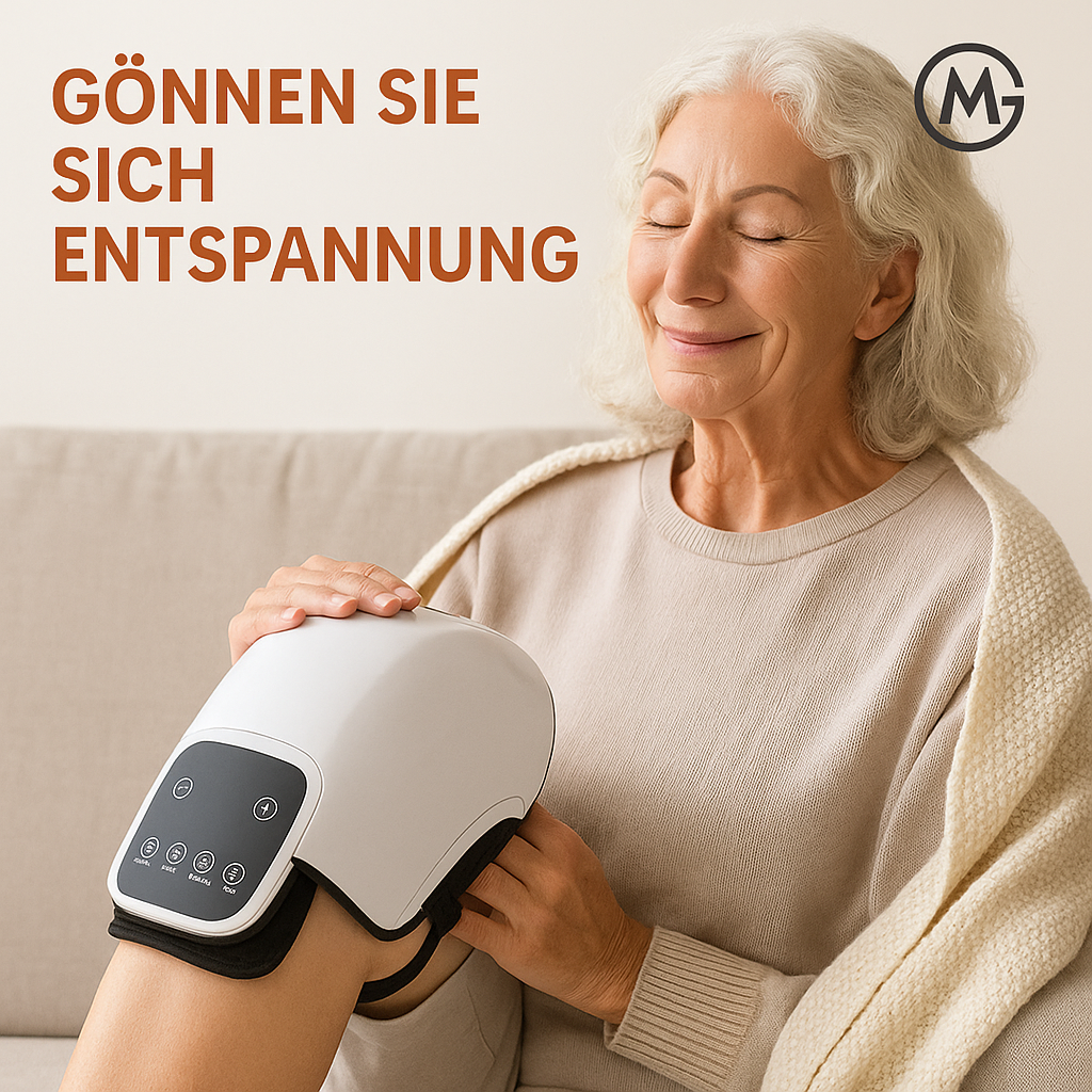 Elektrischer Knie- und Gelenkmassager mit Wärme und Vibration DE.