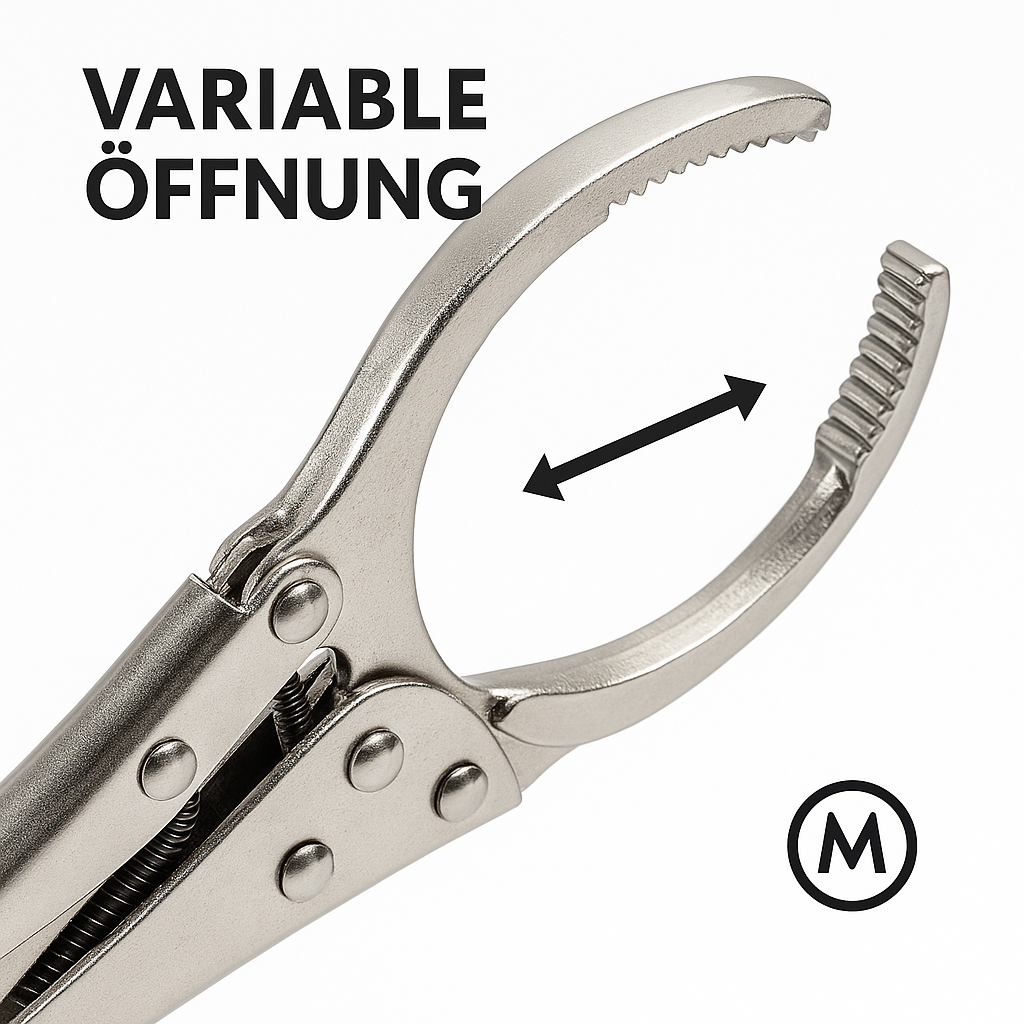 Ölfilterzange Ölfilter Schlüssel verstellbar Universal Werkzeug DE.
