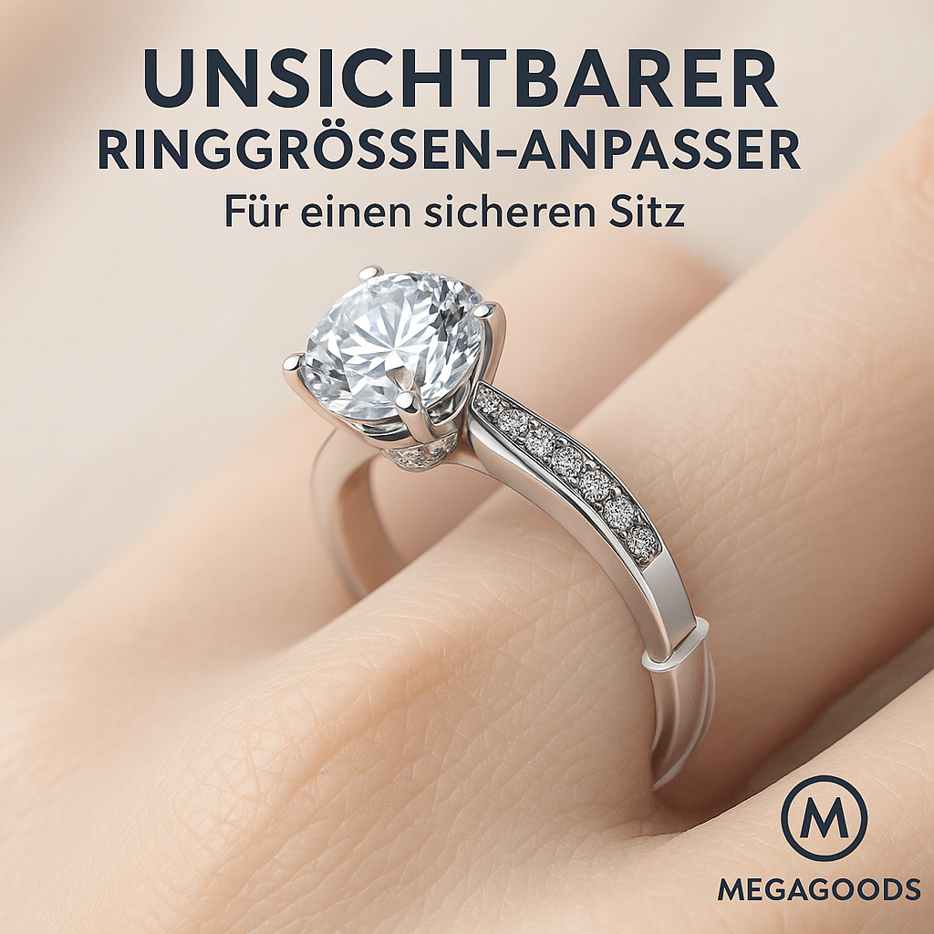 Silikon Ringgrößen-Anpasser 8er-Set unsichtbar für Ringe DE.
