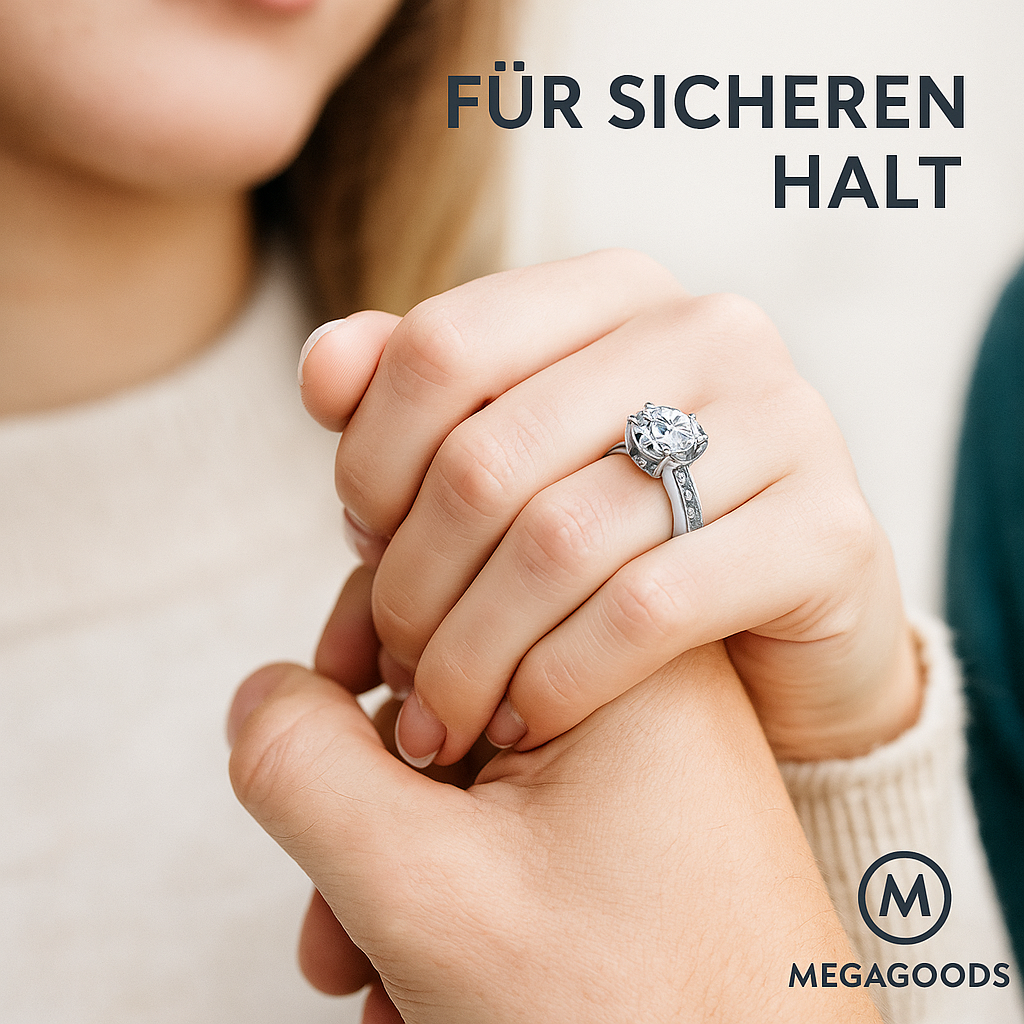 Silikon Ringgrößen-Anpasser 8er-Set unsichtbar für Ringe DE.