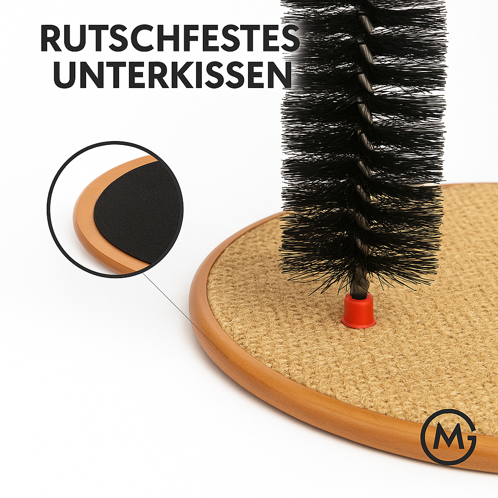 Katzenbogen Selbstpflege Massage Kratzmatte Spielzeug Set DE.