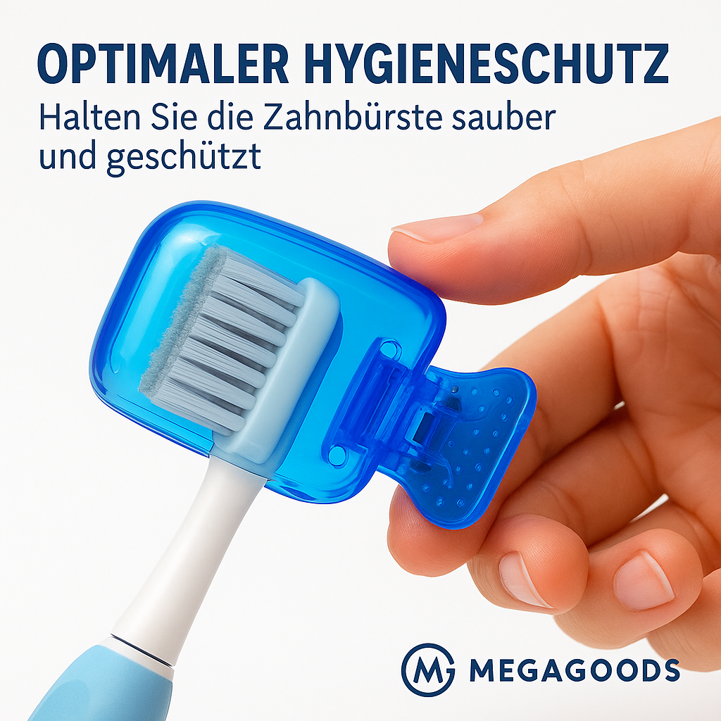 Zahnbürstenkappe Schutz Reiseetui Kunststoff für 1 Bürste DE.