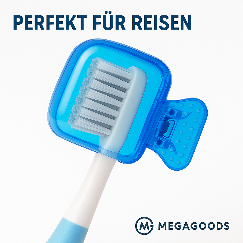 Zahnbürstenkappe Schutz Reiseetui Kunststoff für 1 Bürste DE.