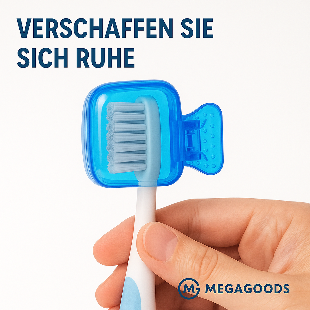 Zahnbürstenkappe Schutz Reiseetui Kunststoff für 1 Bürste DE.