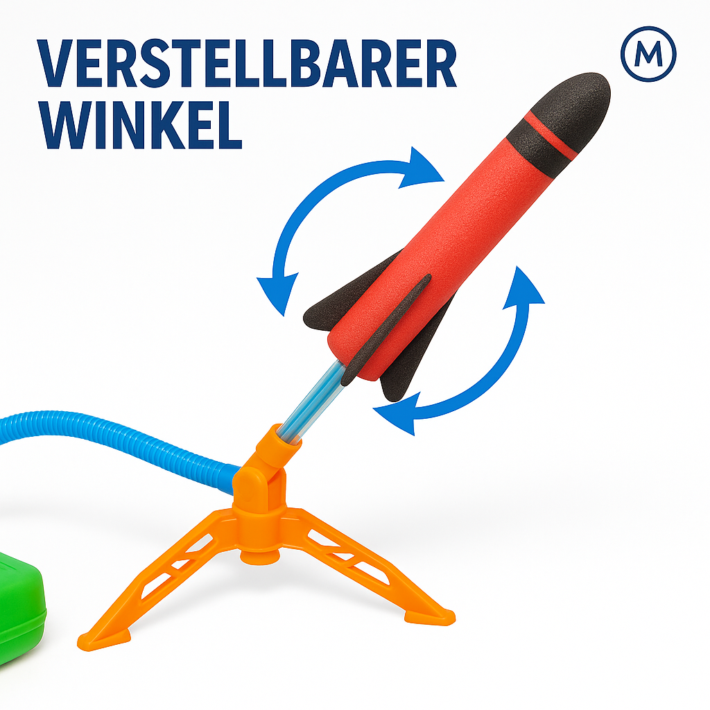 Raketenwerfer für Kinder mit Sprungpolster Outdoor Spielspaß DE.