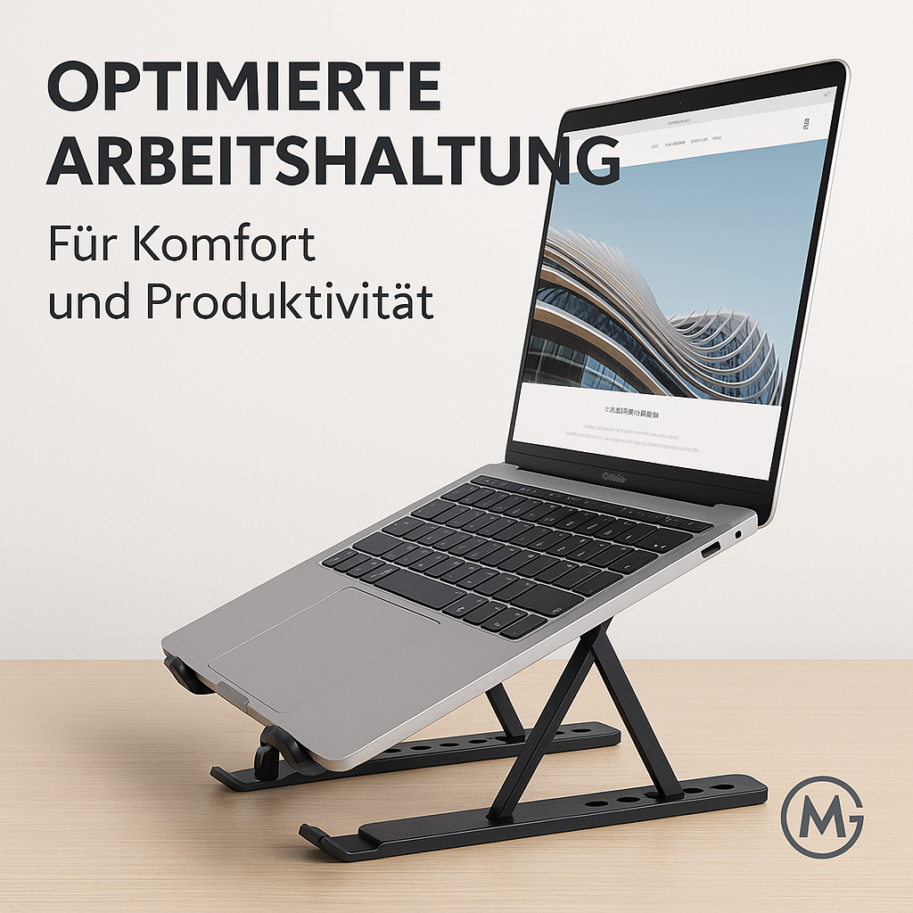 Faltbarer Laptop-Ständer höhenverstellbar rutschfest ABS DE.